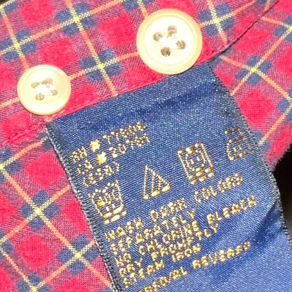 ♥️♥️TOMMY HILFIGER PLAID DRESS SHIRT♥️♥️ - Picture 7 of 7